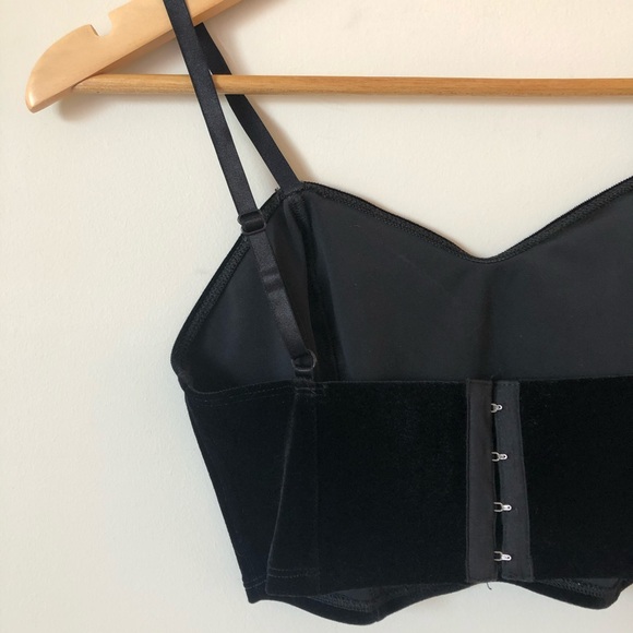 American Apparel | velvet crop top - Picture 5 of 6